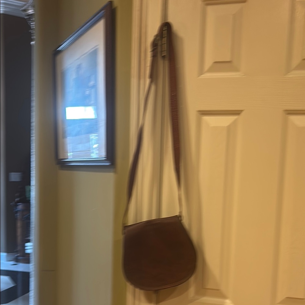 Brown Leather Crossbody Bag
